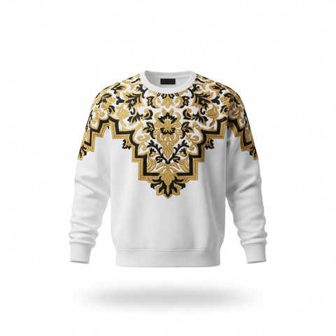 Premium Embroidered Sweatshirt – Soft Fleece, Custom Design & Luxury Finish